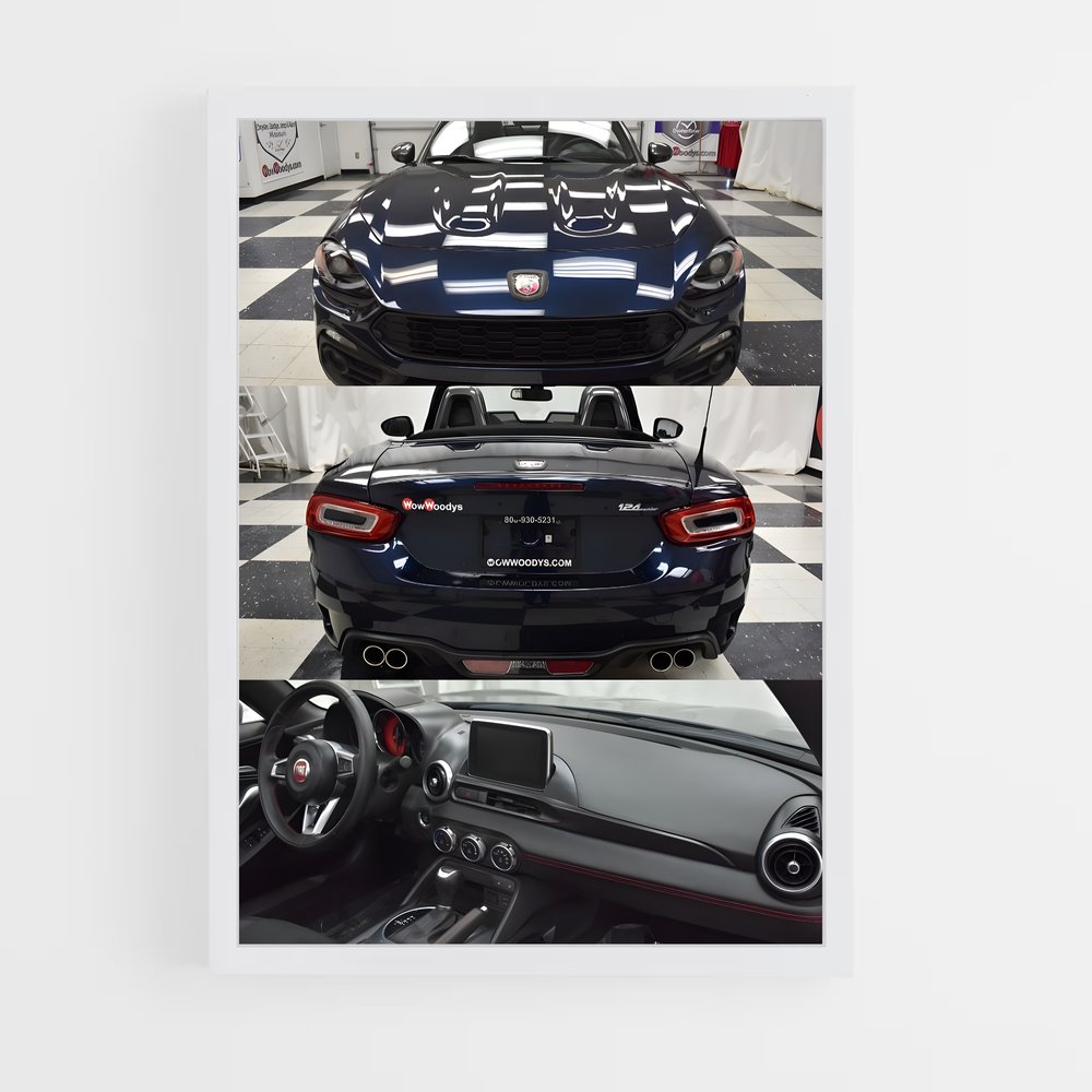 Poster spider abarth – affiche Fiat (vue 3)